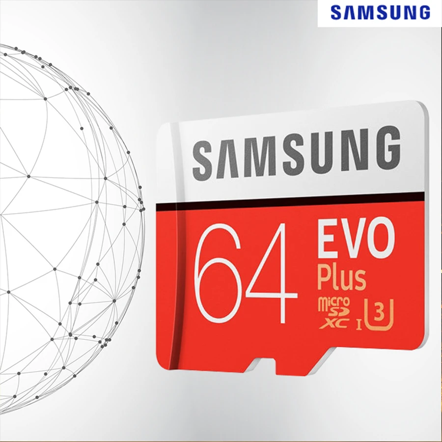 SAMSUNG EVO Плюс Карты Памяти 32 ГБ SDHC 80 МБ/с. Class10 Micro SD C10 U1 TF Карт SDXC Trans Flash 64 ГБ 128 ГБ 256 ГБ