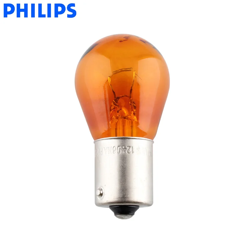 10 шт. Philips PY21W S25 12V 21W BAU15s Янтарный Стандартный оригинальный светильник указателя