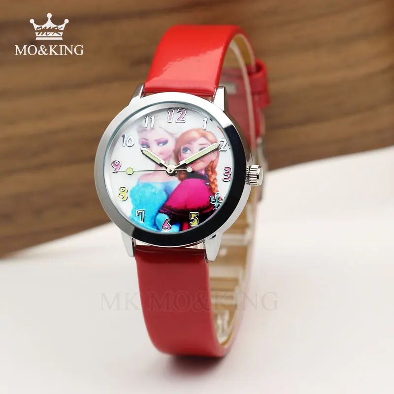 Reloj Infantil детские часы Снежная королева принцесса Эльза Анна София мультфильм детские часы кварцевые наручные часы Relojes