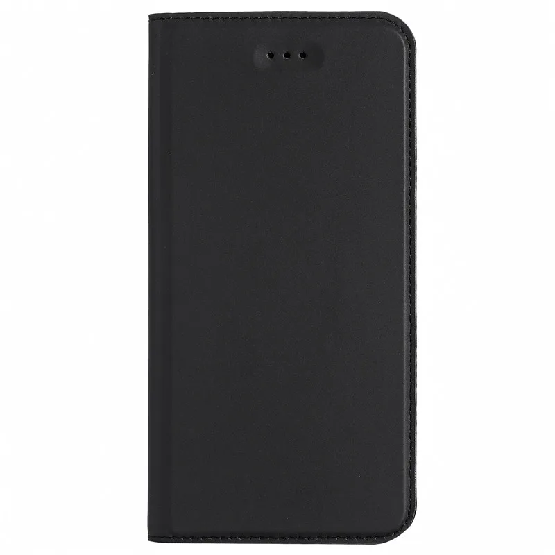 ZEALLION для iPhone 5 5S SE 6S 7 8 Plus X чехол Роскошный ультра тонкий Магнитный кошелек Флип из искусственной кожи чехол для телефона - Цвет: Black
