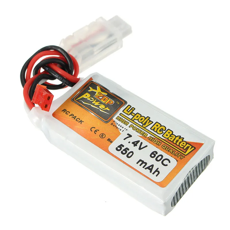 Аккумуляторная Lipo батарея ZOP power 7 4 в 550 мАч 70C 2 S JST штекер|jst plug|2s lipo batteryzop |