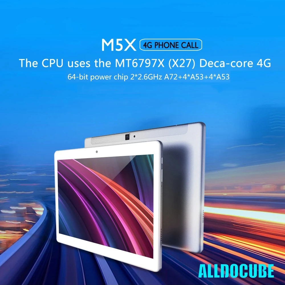 ALLDOCUBE M5X T1006X 4G телефонные звонки планшеты PC 10 1 дюймов 4 ГБ ОЗУ 64 Гб ПЗУ 6600 мАч Android 8 0