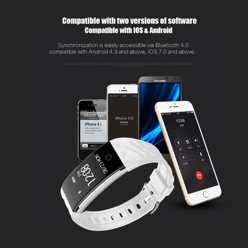 XGODY S2 Смарт часы с пульсом для мужчин Android iOS фитнес Bluetooth браслет шагомер счетчик