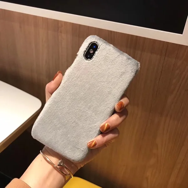 Kuutti Squishy PC плюшевый Меховой чехол для мобильного телефона DIY однотонный iPhone 6 7 8 X