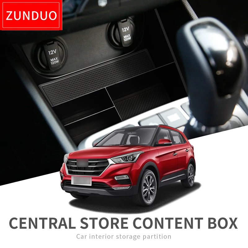 Подлокотник для автомобиля ZUNDUO центральная консоль Hyundai Creta 2014 ~ 2019 IX25 аксессуары