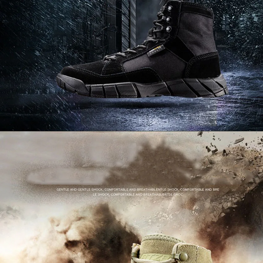 New special forces ultra light military boots outdoor light army fan tactical boots desert combat jungle hunting hiking shoes