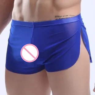 

Super Thin Sexy Mesh Underwear Men Boxer Shorts Comfy Gay Male Underpants Mens Cuecas Boxers Low Waist Man Under Wear Trunks Box