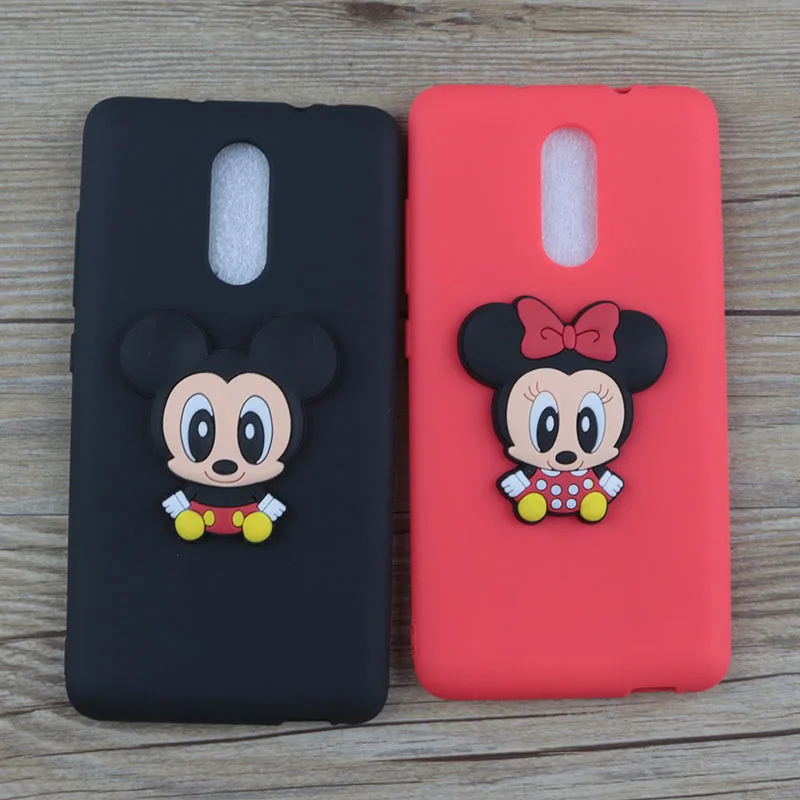 Милый мультфильм Минни чехол для Xiaomi Redmi Note 4X случаях стежка рисунок Hello Kitty Микки