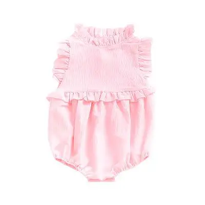 pink Orangemom/ одежда для маленьких девочек Одежда для новорожденных девочек без рукавов, гофрированная Роба летний Боди для детей 0-3 лет - Цвет: pink