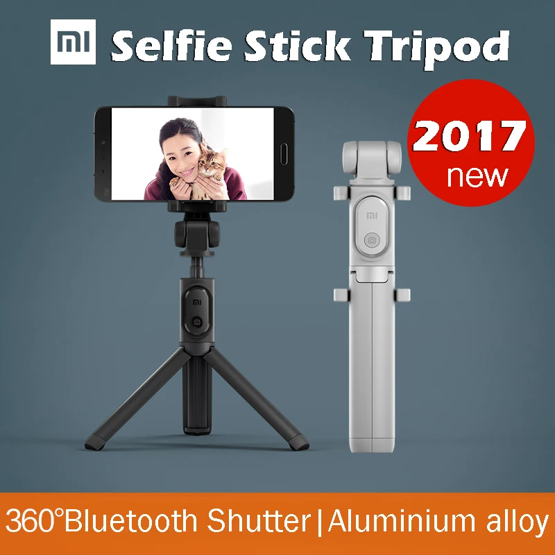 Новинка 2017 оригинальная селфи палка xiaomi mi стан штатив с ножкой вращающийся на 360