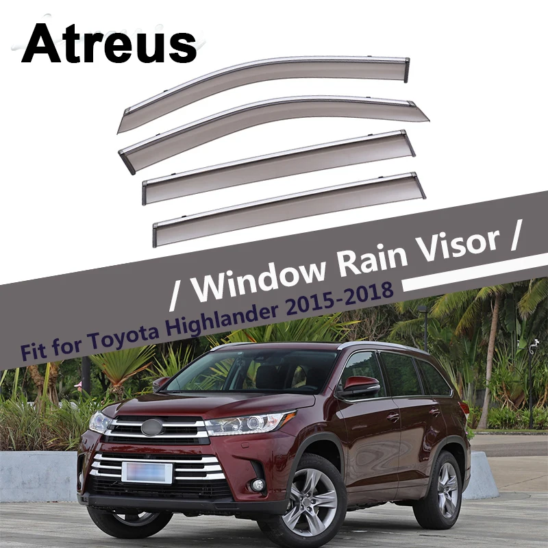 Atreus для Toyota Highlander XU50 2015 2016 2017 2018 автомобильные аксессуары дверь дым Окно