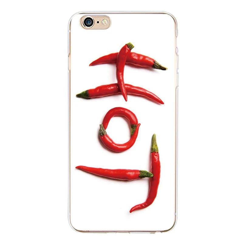 Мягкий прозрачный чехол из ТПУ для iPhone 4/4S 5 5S 6 6plus 7 8plus x Chili с изображением тигра