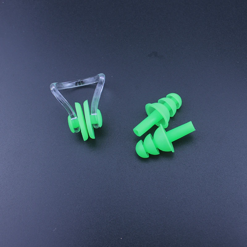 Полный Силиконовый Мягкий беруши для плавания зажим носа набор дайвинга