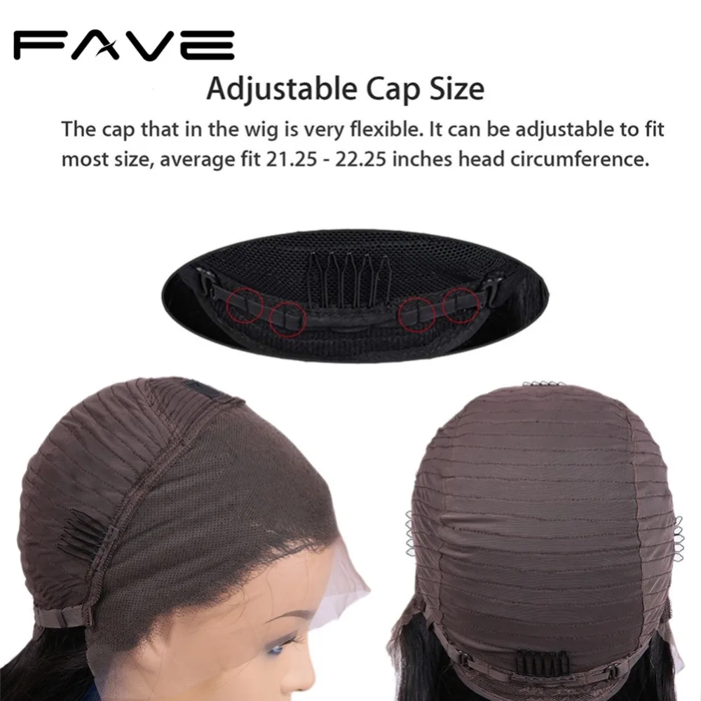 FAVE 13*4 кружевные фронтальные Омбре парики бразильские Remy прямые человеческие