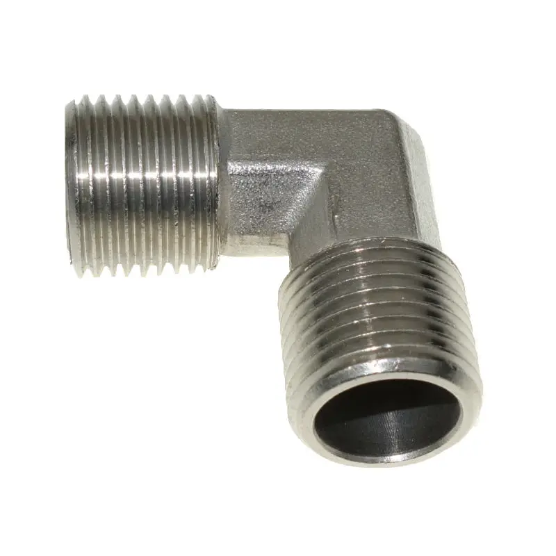 Латунный никелевый штуцер трубы мужской локоть 1/4 &quotМужской BSPP 1/8&quot &quot3/8&quot