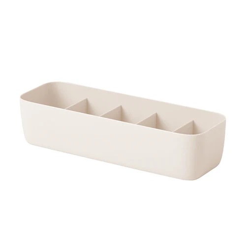 Beige S Нижнее белье бюстгальтер носки ящики Коробка Для Хранения Пластиковый Шкаф Ящики Органайзер с разделителями Чехол косметический аккуратный контейнер аксессуары для дома - Цвет: Beige S