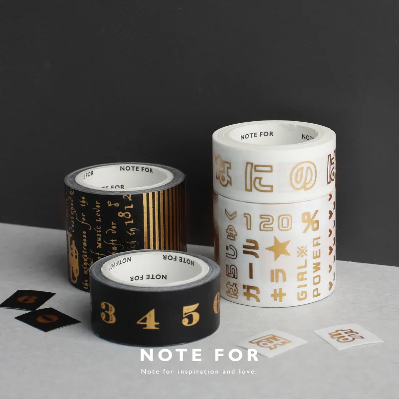 2 рулона/упаковка Алфавит Номер лента Washi DIY декоративный Скрапбукинг