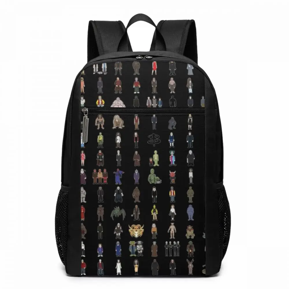

Vampire Backpack BTVS Mini Monsters Complete Series Backpacks University Multi Purpose Bag Print High quality Student Bags