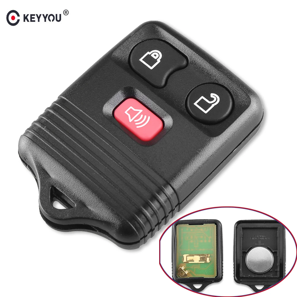 Запасной Автомобильный ключ KEYYOU 315/433 МГц 3 кнопки подходит для бесключевого