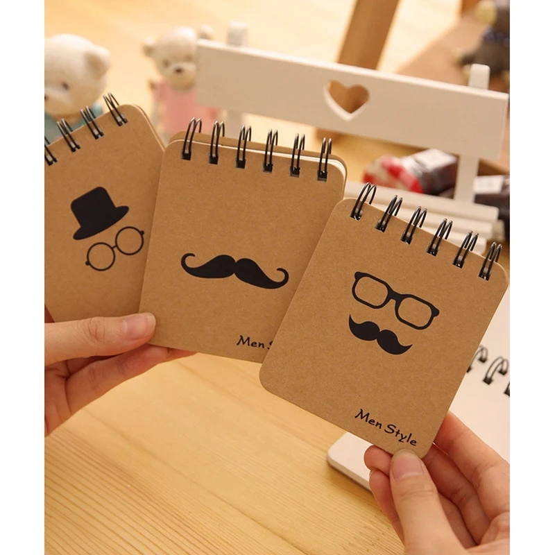 Портативный блокнот креативный с изображением бороды из мультфильма ноутбук