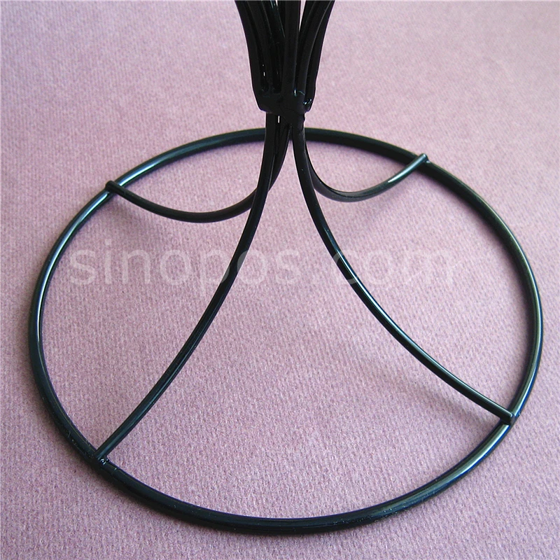 Стенд для шляпки 30 см сверхмощный стальной колпачок провода настольный