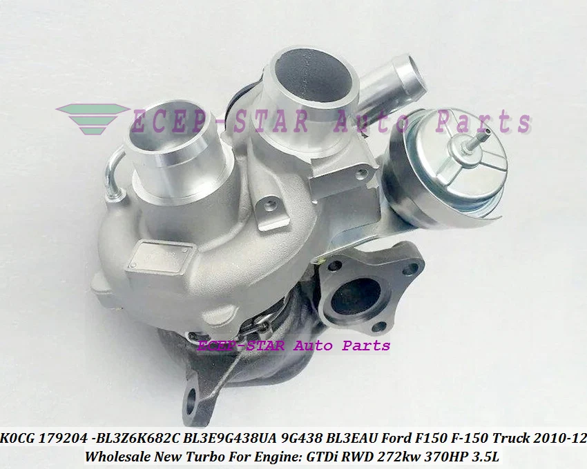 K0CG 179204 BL3Z6K682C BL3E9G438UA 9G438 BL3EAU Турбокомпрессор Для Ford F150 F 150 3.5L GTDi RWD грузовик 2010 2012 370HP
