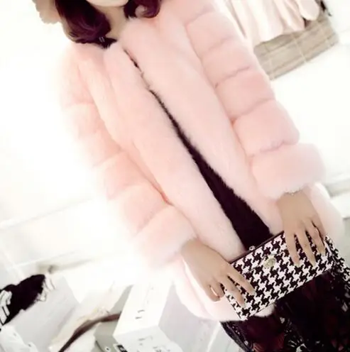 Пальто с искусственным мехом TSR13 новое поступление | Женская одежда