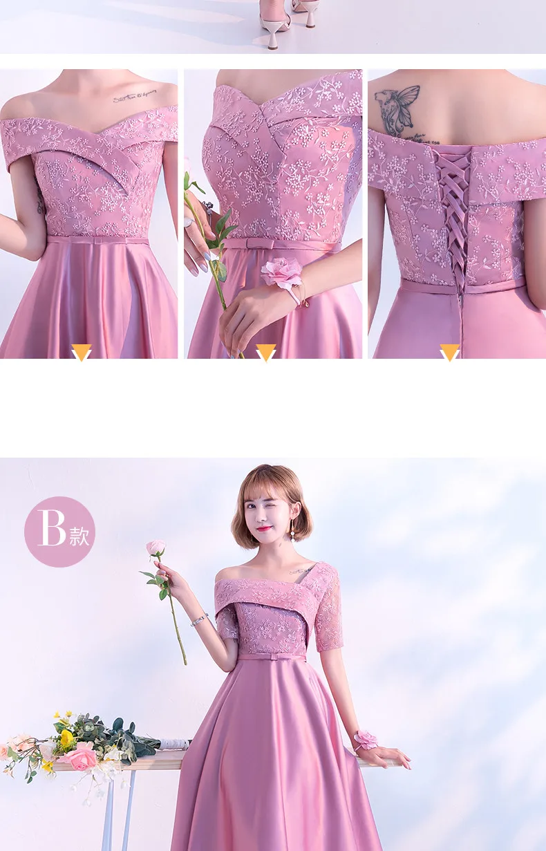KBS036# платье подружки невесты со шнуровкой и вырезом лодочкой; цвет бледно-лиловый; платье для свадебной вечеринки; платье для выпускного вечера для девочек; ; модная женская одежда
