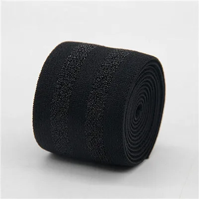 black black 4cm 5 см 4 см резинки золотые серебряные полосы резинка 40 мм 50 мм пояс для одежды брюки Швейные аксессуары DIY 1 м - Цвет: black black 4cm