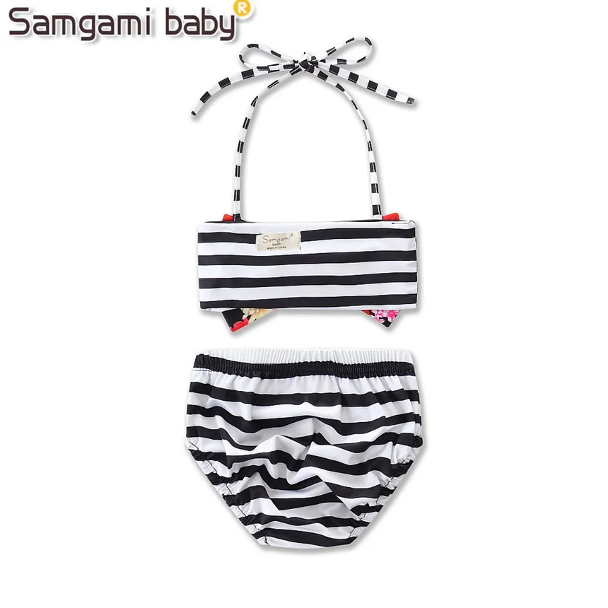 SAMGAMI/детское пляжное платье в полоску летнее подходящее пальто без бретелек