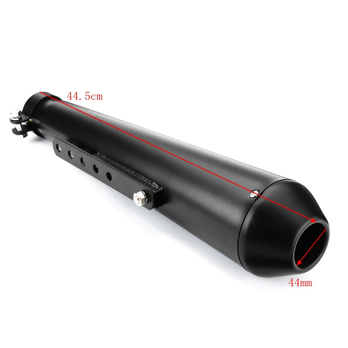 Выхлопная труба для мотоцикла Cafe Racer со стандартным матовым черным и серебряным