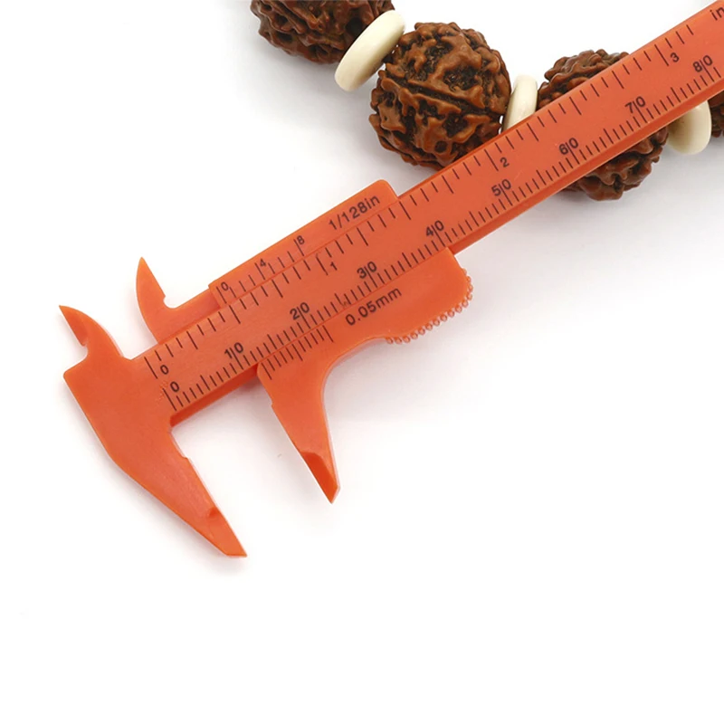 High quality 8 cm plastic mini portable wenwan caliper walnut tool for easy measurement of vernier calipers | Инструменты