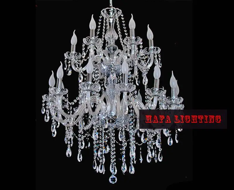 Современная люстра освещение для гостиной отеля большая двухслойная K9