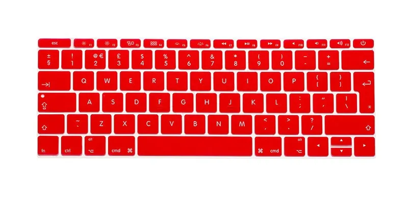 2017 ЕС раскладка английская клавиатура обложка кожа для нового Macbook Mac Pro 13 &quotA1708 Non