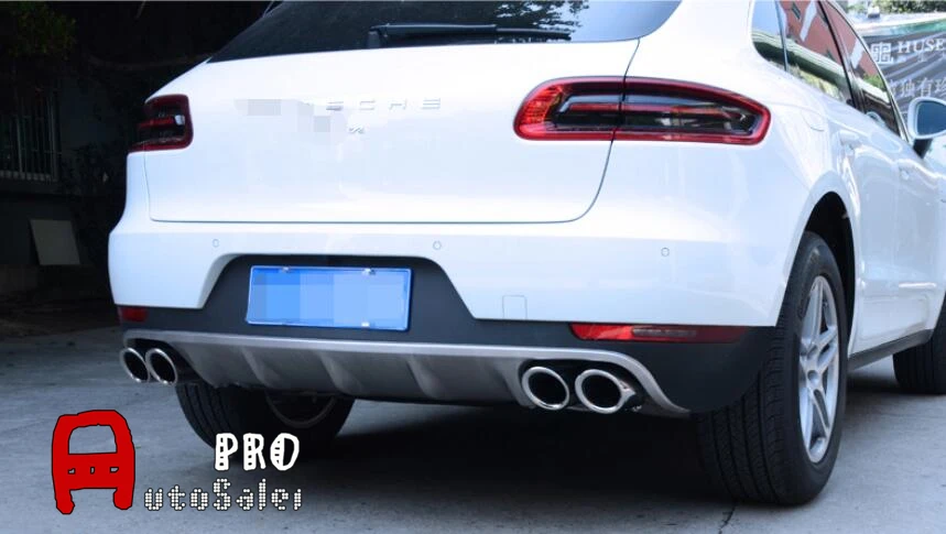 Сталь ЗАДНИЙ ГЛУШИТЕЛЬ КОНЧИК ТРУБЫ двойной выход хром для Porsche Macan