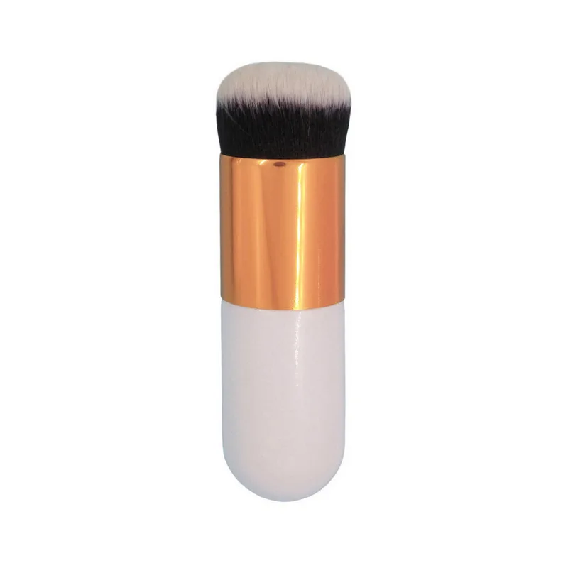 White Gold Bittb 1 шт., плоская основа, кисти для макияжа, румяна, буферная пудра, кисти для макияжа, красота, Праймер, кабуки, контурные кисти, инструменты - Handle Color: White Gold