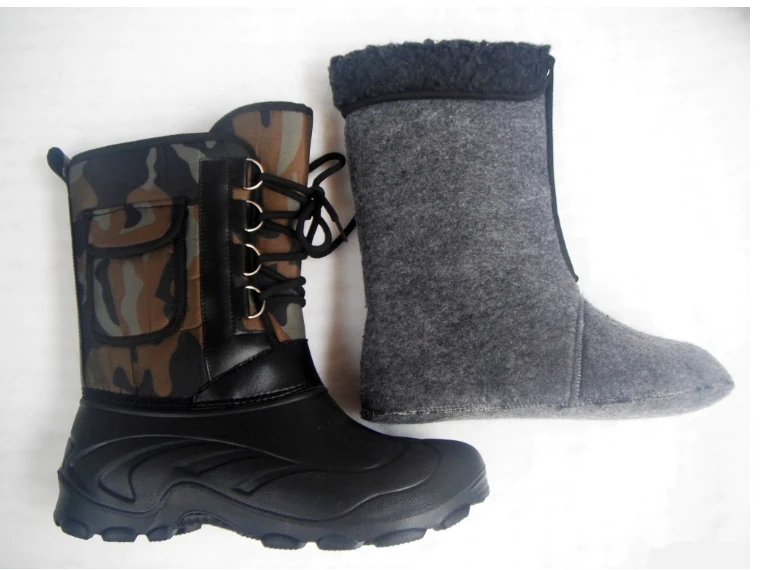 Новинка; сезон осень-зима; теплые мужские модные зимние ботинки; Повседневная водонепроницаемая обувь до середины икры в военном стиле для рыбалки, катания на лыжах