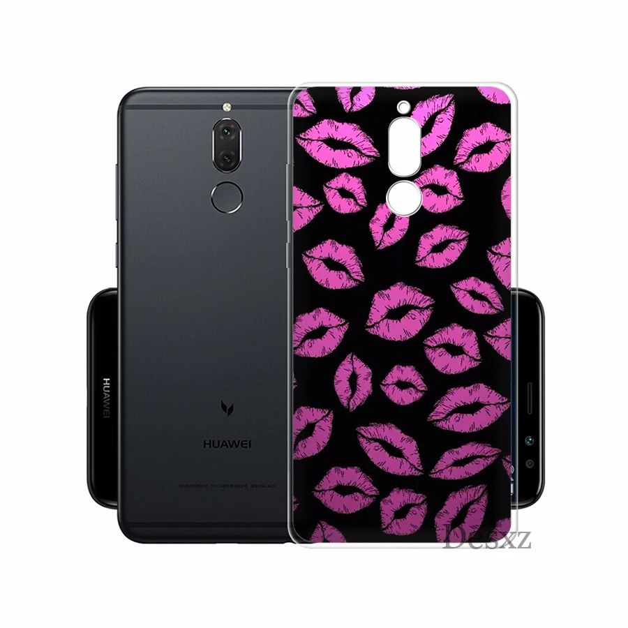 Мягкий ТПУ чехол для телефона Kiss Me губная помада с румянами huawei Honor 6A 7A 7X 7C 8X 8 9 10 Lite