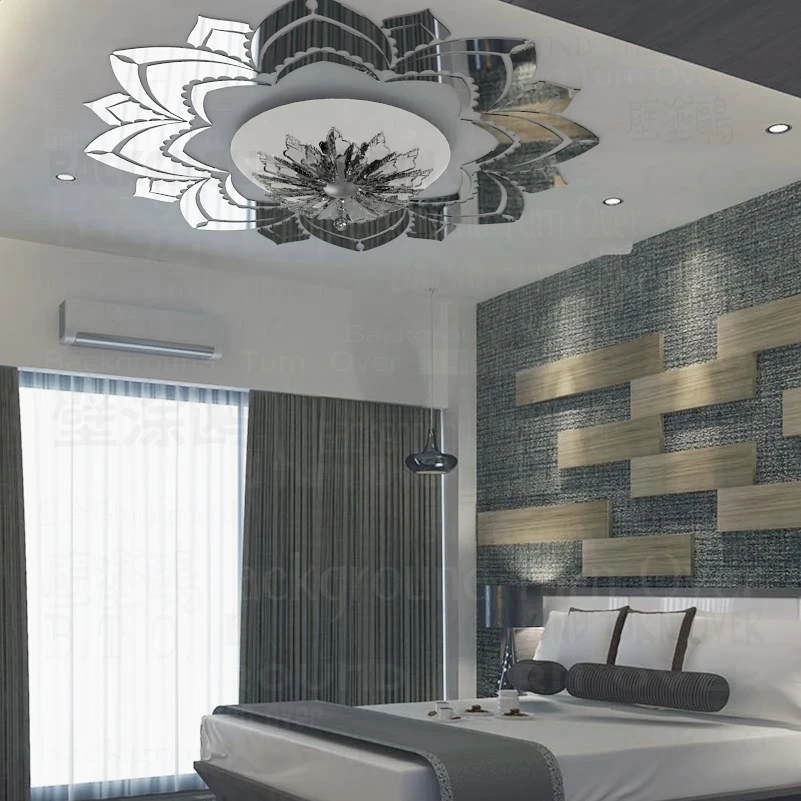 Зеркальные настенные Стикеры наклейка для украшения комнаты Декор дома спальни