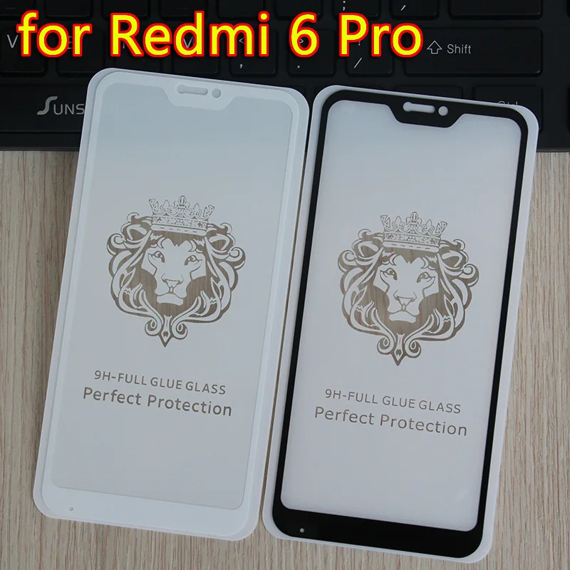 

Закаленное стекло для Xiaomi Redmi 6 Pro, полное покрытие экрана, Защитная пленка для экрана redmi 6 pro, зеркальная защита экрана
