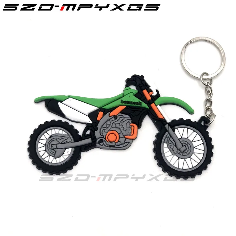 Модель мотоцикла Форма Мягкий Каучуковый брелок для ключей Honda kawasaki BMW Harley Suzuki Yamaha