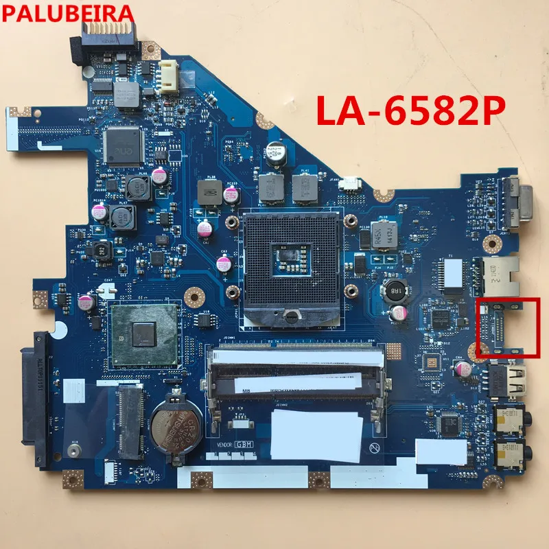 PALUBEIRA для ноутбука Acer aspire 5733 5733Z Материнская плата MBRJY02002 PEW71 LA 6582P DDR3 Без hdmi порт