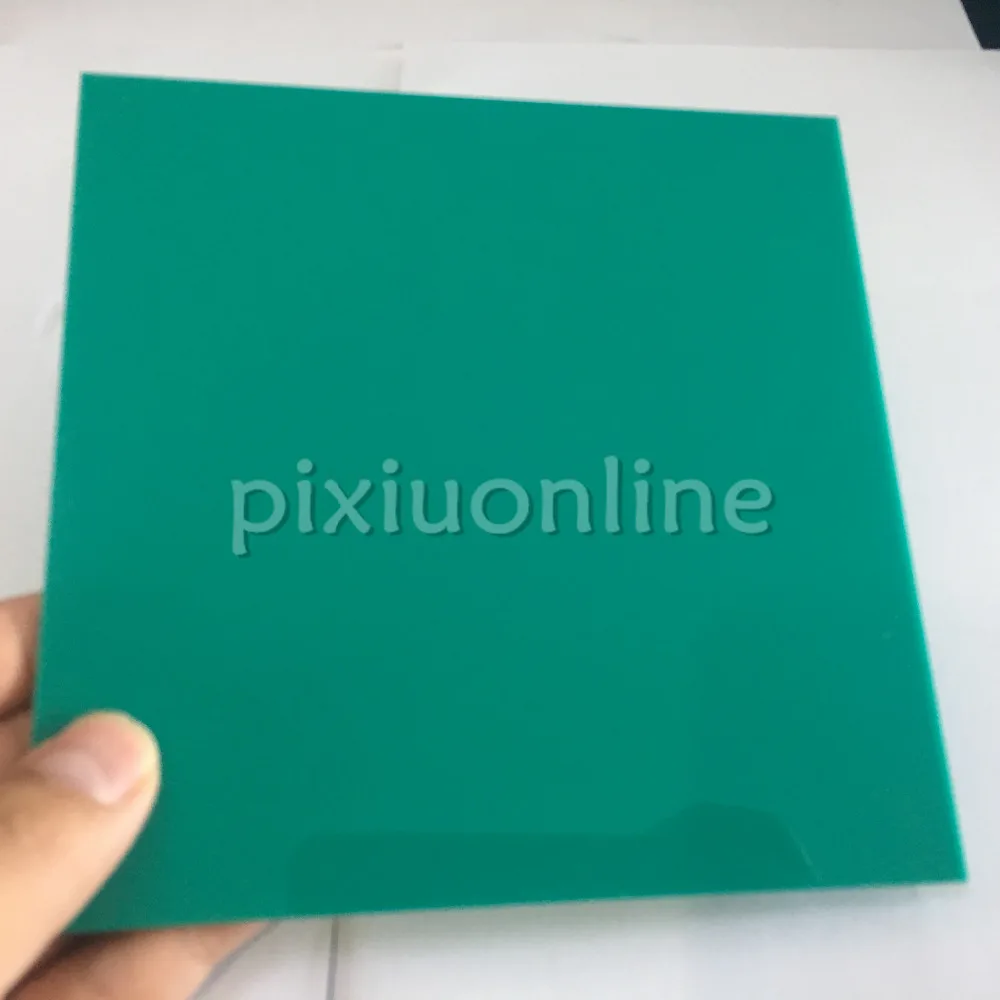

1pc J598b Dark Green Opaque Acrylic Board Non-transparent Plastic Sheets 15*15cm Thickness 2.3mm Electrical Switch Parts