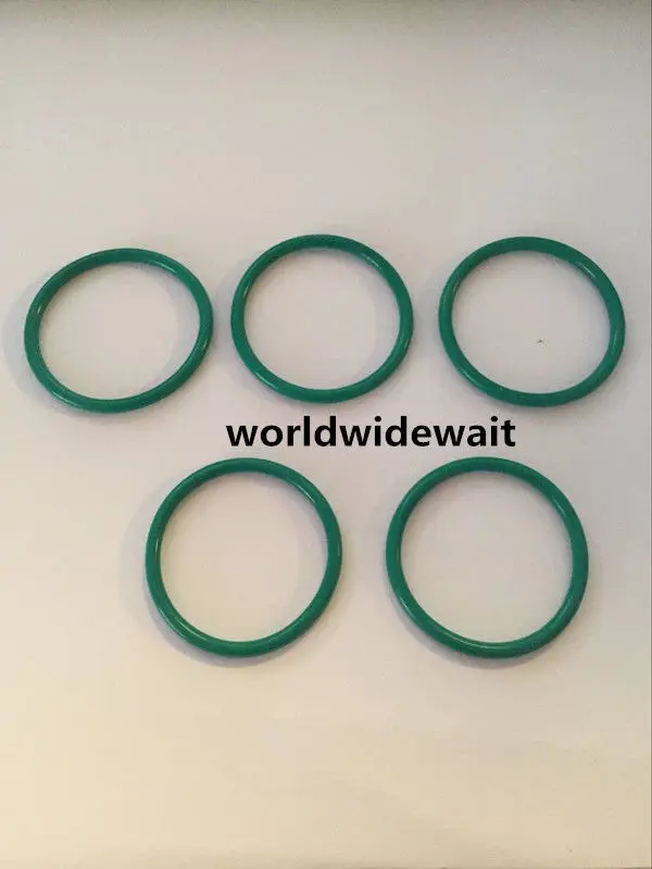 

80mm Outer Dia 3.5mm Thick Flexible Fluorine Rubber O Ring Oil Seal Green 5pcs