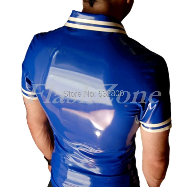 Мужские латексные топы модные резиновые футболки | Тематическая одежда и