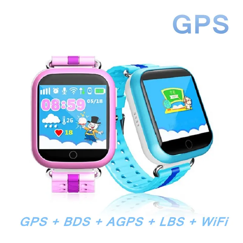 Gps умные часы Q750 Q100 детские часы 1,54 дюймов сенсорный экран с Wi-Fi SOS устройство обнаружения вызова трекер для детей безопасный PKQ60 Q80 Q90