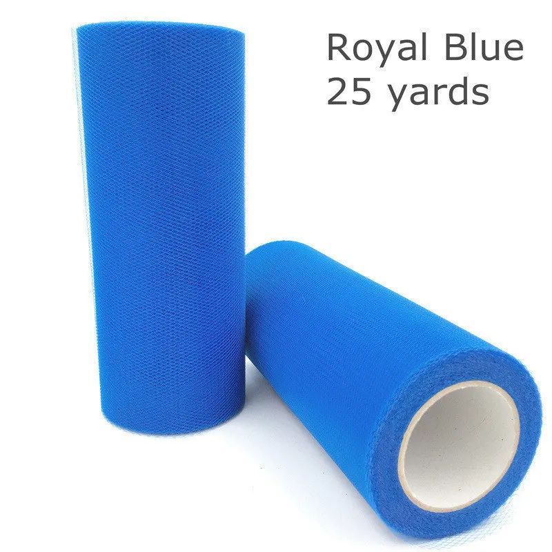C53 Royal blue Тюлевая пачка в рулоне для детского душа 15 см ширина рулон органзы Ткань пачка подарок на день рождения Единорог вечерние украшения свадьбы - Цвет: C53 Royal blue