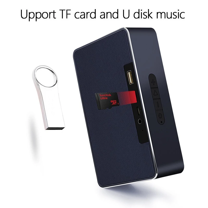 Bluetooth динамик квадратная коробка беспроводной громкий мини-портативные колонки