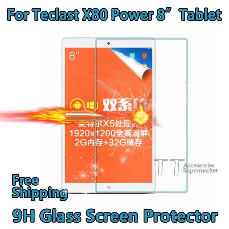 Защита экрана Teclast X80 Power закаленное стекло для 8 дюймов планшетный ПК + сенсорная