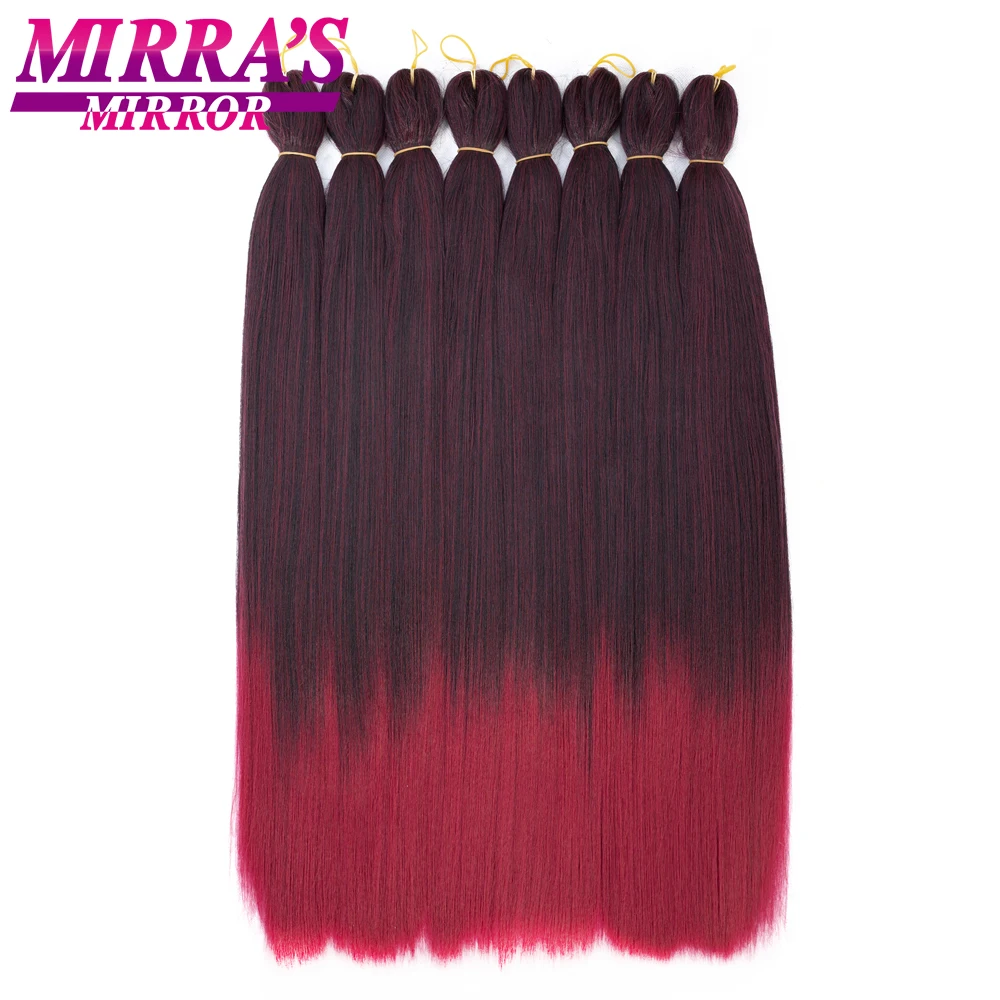 Mirra's Mirror Jumbo косы волос 2" 26" Ombre плетение волос 2 тона синтетическое плетение волос для вязаный крючком горячей воды набор